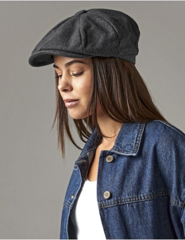 BEE-B629-Melton Wool Baker Boy Cap